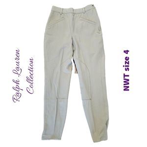 NWT Ralph Lauren Collection khaki equestrian riding breeches size 4